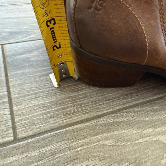 Josef Seibel|Rustic Brown Leather Ankle Booties,low heel•••Western boho style - Picture 15 of 16